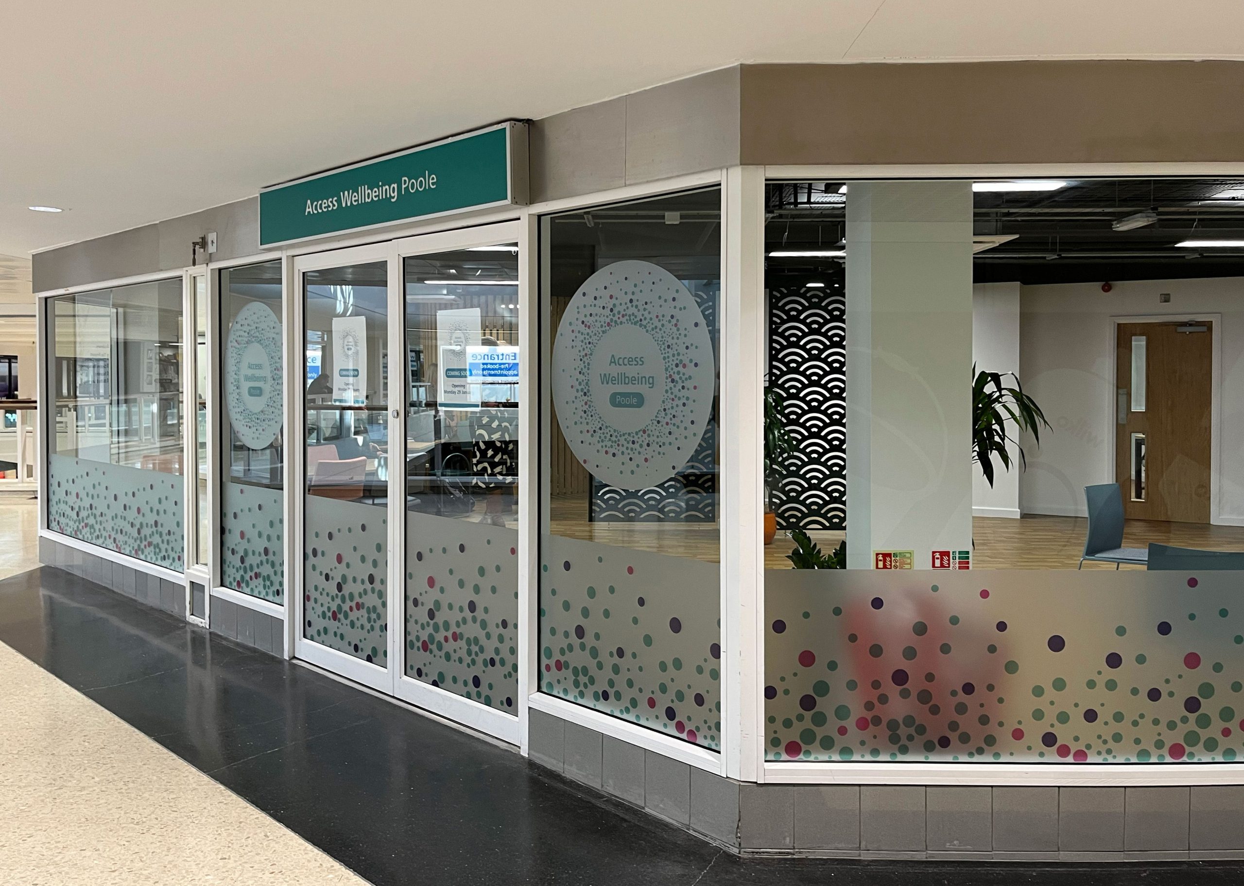 Access-Wellbeing-exterior Access Wellbeing entrance in The Dolphin Poole