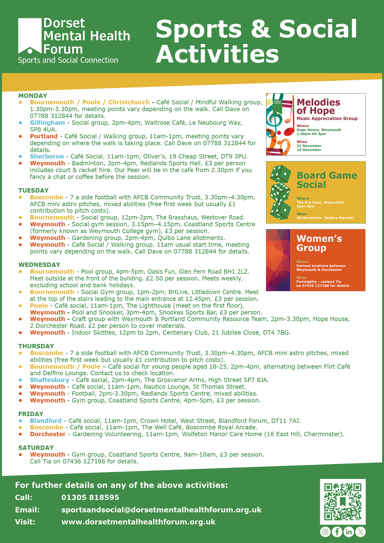 Sports & Social_Image_Activity List | Dorset Mental Health Forum Sports & Social_Image_Activity List | Dorset Mental Health Forum