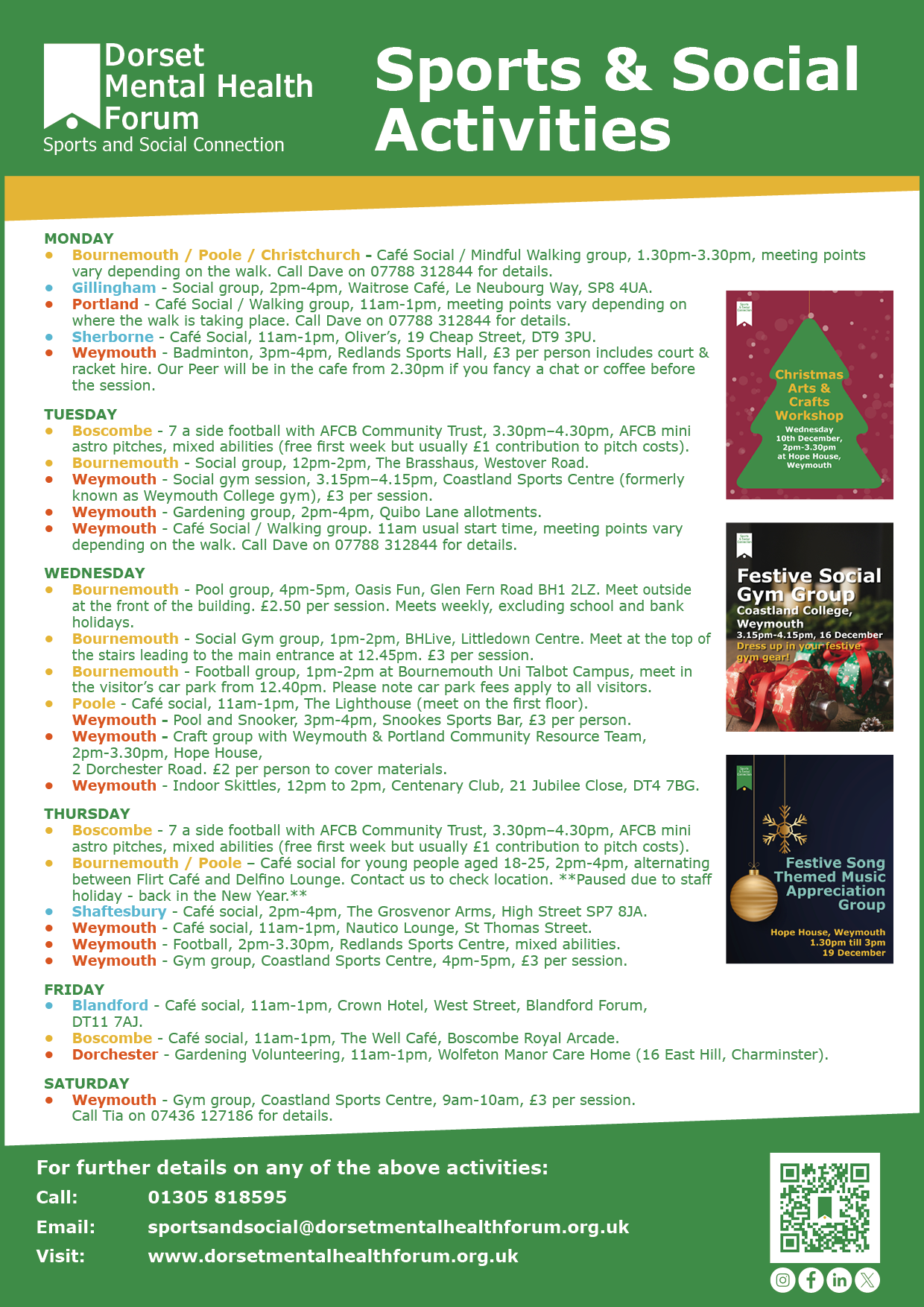 Sports & Social_Image_Activity List | Dorset Mental Health Forum Sports & Social_Image_Activity List | Dorset Mental Health Forum