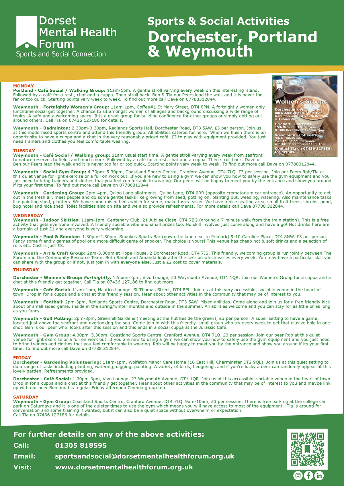 Sports & Social_West_Image_Activity List | Dorset Mental Health Forum Sports & Social_West_Image_Activity List | Dorset Mental Health Forum